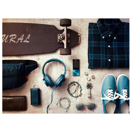 Ακουστικά κεφαλής Sony MDR 100AAP Μπλε image 1