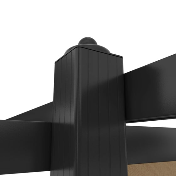 Κιόσκι Κήπου Vidaxl Ατσάλινο 4x3x2.2m - Taupe image 5