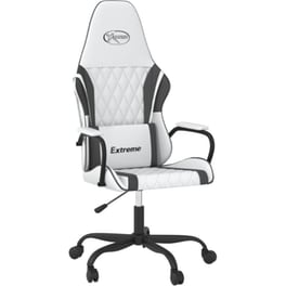 Καρέκλα Gaming VIDAXL 345543 από Τεχνητό Δέρμα - Λευκή