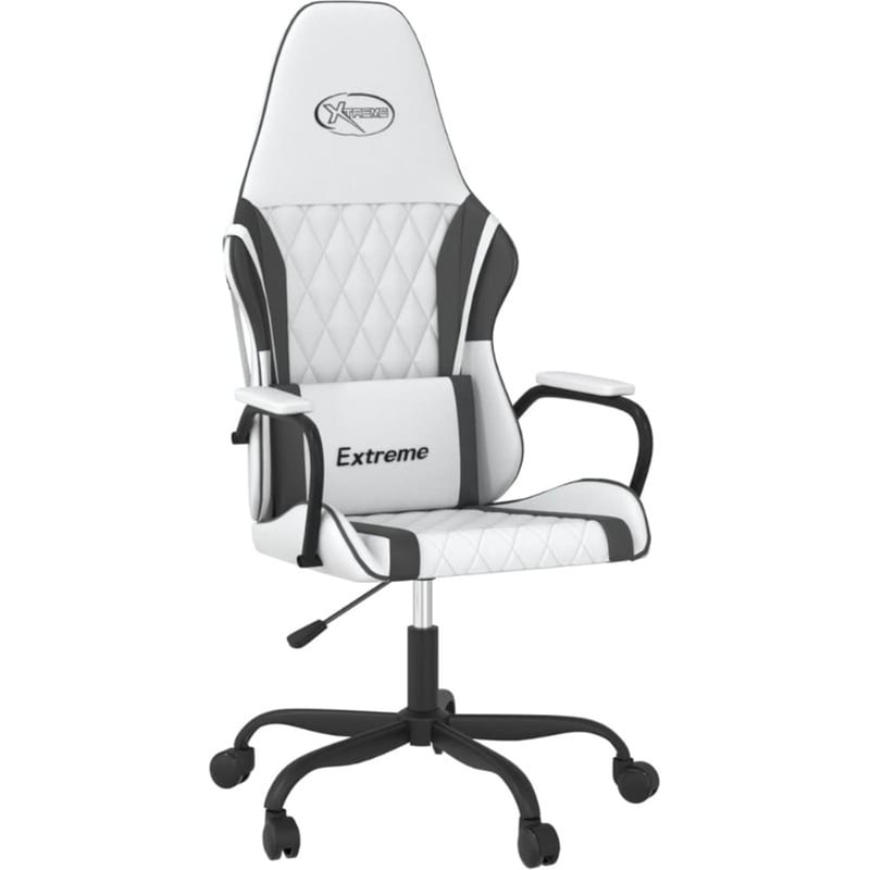 Καρέκλα Gaming VIDAXL 345543 από Τεχνητό Δέρμα - Λευκή