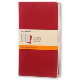 Σημειωματάριο Moleskine Ruled Cahier Large Κόκκινο (3 τμχ)