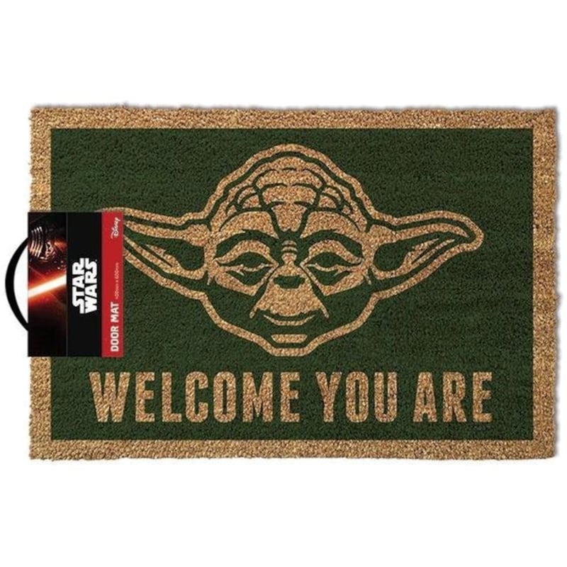 PYRAMID Πατάκι Εισόδου Pyramid Star Wars Yoda Welcome You Are 33x60 cm - Πράσινο/Καφέ