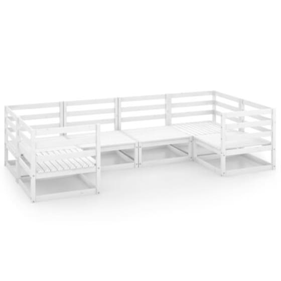 Vidaxl Σαλόνι Κήπου Σετ 6 Τεμαχίων Από Μασίφ Ξύλο Πεύκου image 2