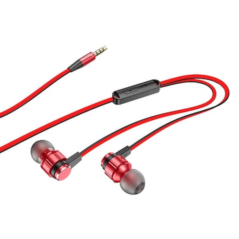HOCO Ακουστικά Handsfree Hoco M85 3.5mm Jack - Κόκκινο