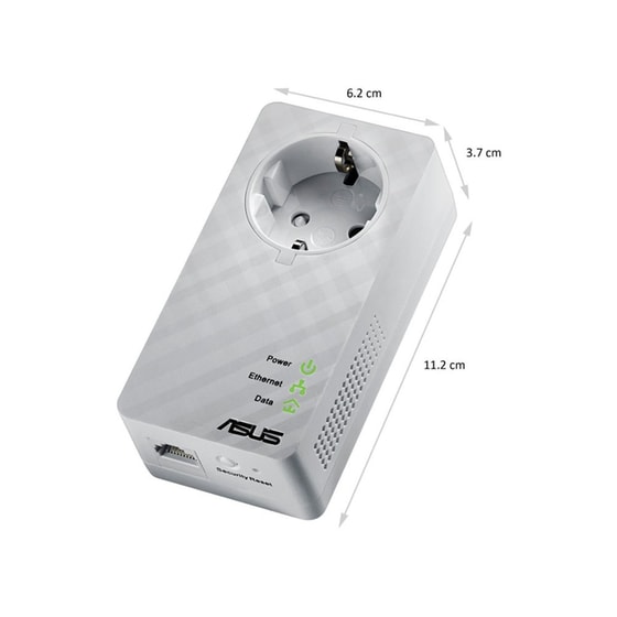 Asus Powerline Passthrough Adapter PL-E52P DUO Kit image 2