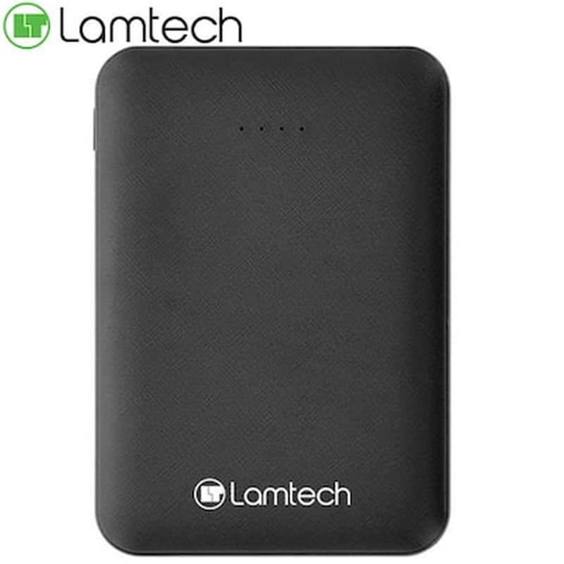 LAMTECH Powerbank Lamtech Ultra Slim LAM021172 5.000mAh - Μαύρο
