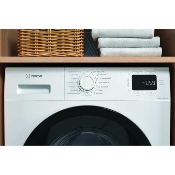 INDESIT IM 1064B MY TIME EE  10 kg 1.400 Στροφές Λευκό Πλυντήριο Ρούχων image 4