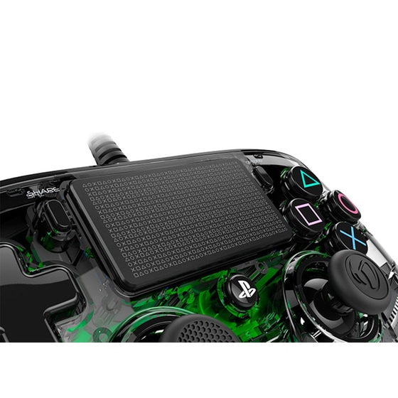 Nacon Wired Compact LED Controller - Χειριστήριο PS4/PC Διάφανο/Πράσινο image 3
