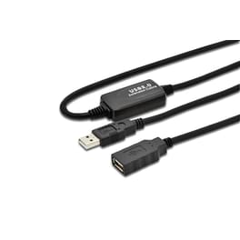 Καλώδιο Digitus USB-A male σε USB-A female - 10m