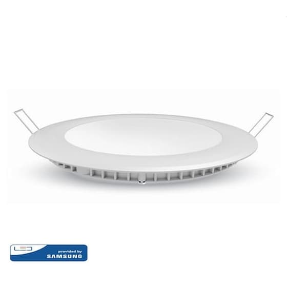 Led Mini Panel Samsung Smd 18w Χωνευτό Στρογγυλό 6400k Ψυχρό Λευκό Vt-618rd 720 image 0