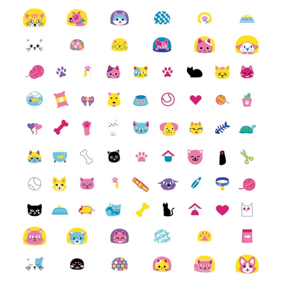 Avenir Nail Sticker 78 Τεμάχια - Pets image 2