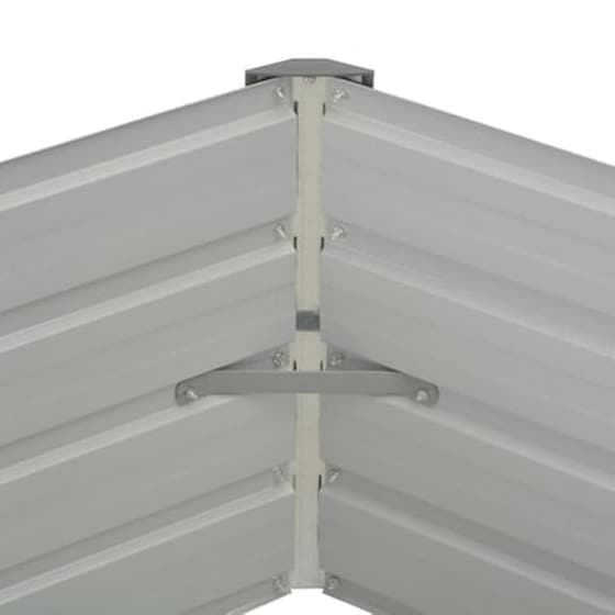 Vidaxl Ζαρντινιέρα Ψηλή Ανθρακί 129x129x45 Εκ. Από Γαλβανισμένο Χάλυβα image 5