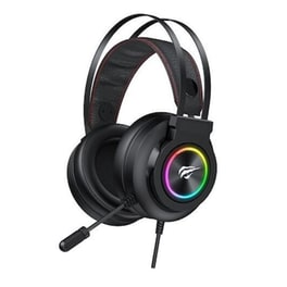 Havit H656D Gaming Ενσύρματα Ακουστικά 3.5mm/USB με RGB Φωτισμό - Μαύρα