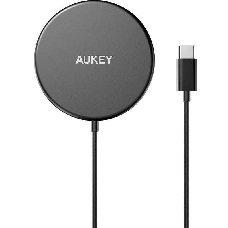 AUKEY Ασύρματος Φορτιστής Aukey Lc-a1 Aircore Magnetic 15W Usb-C - Black