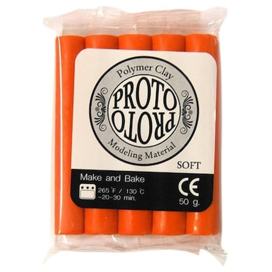 Πολυμερικός Πηλός 50γρ. Πορτοκαλί image 0