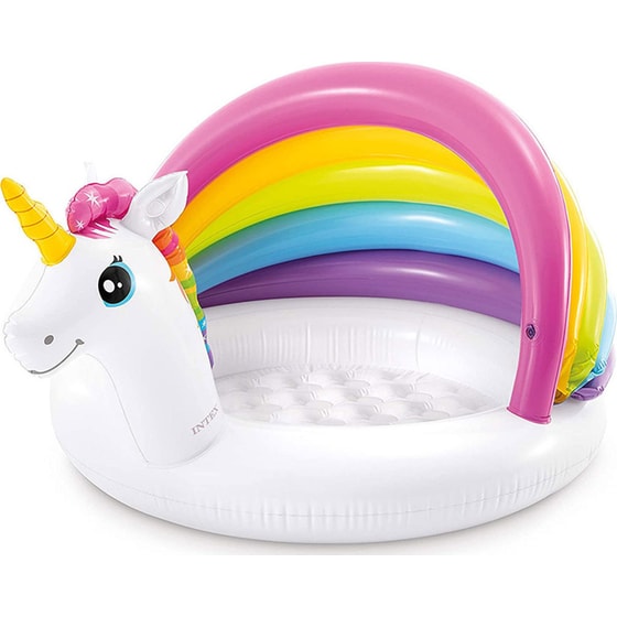 Φουσκωτή Παιδική Πισίνα Intex Unicorn Baby Pool Μονόκερος - Πολύχρωμη image 1