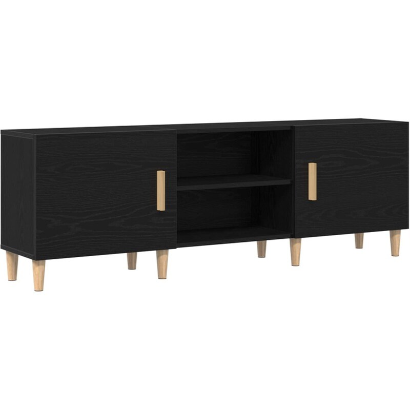 Έπιπλο Τηλεόρασης VidaXL 150 x 30 x 50 cm - Μαύρη Οξιά