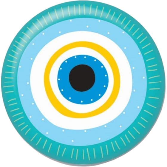 Μαγνήτης GNF Γούρι Μάτι Τιρκουάζ-Κίτρινο image 0