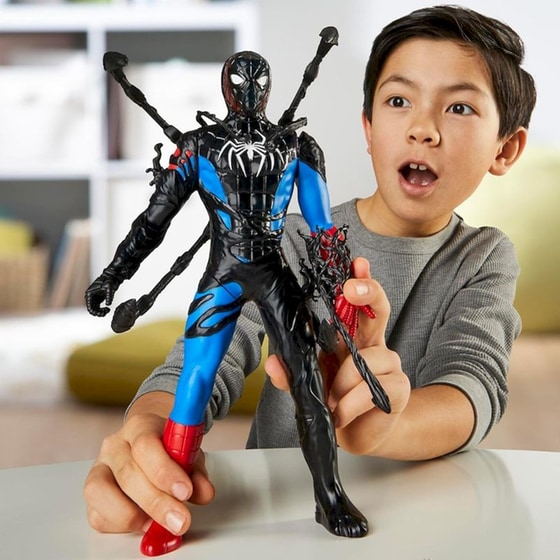 Hasbro Φιγούρα Marvel Spiderman Venomversus Liquid Shifter με Αξεσουάρ (27cm) image 13