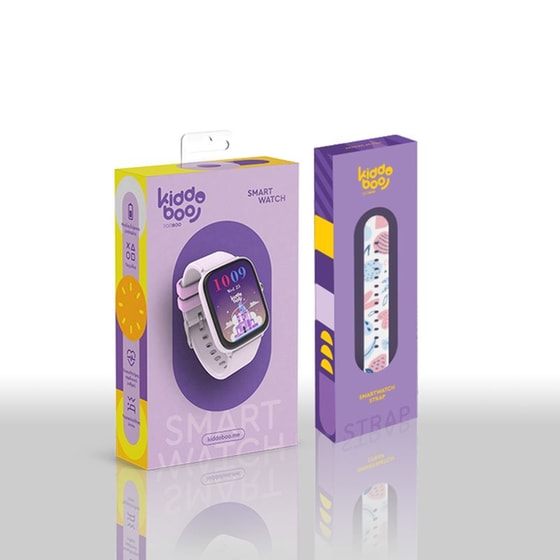 Smartwatch Kiddoboo 2.0 44mm - Lilac + White Strap image 3