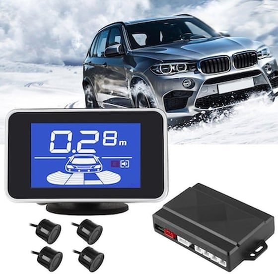 Αισθητήρες Παρκαρίσματος Με Ηχητική Ειδοποίηση, Μέτρηση Απόστασης Και Ψηφιακή Οθόνη Led image 0