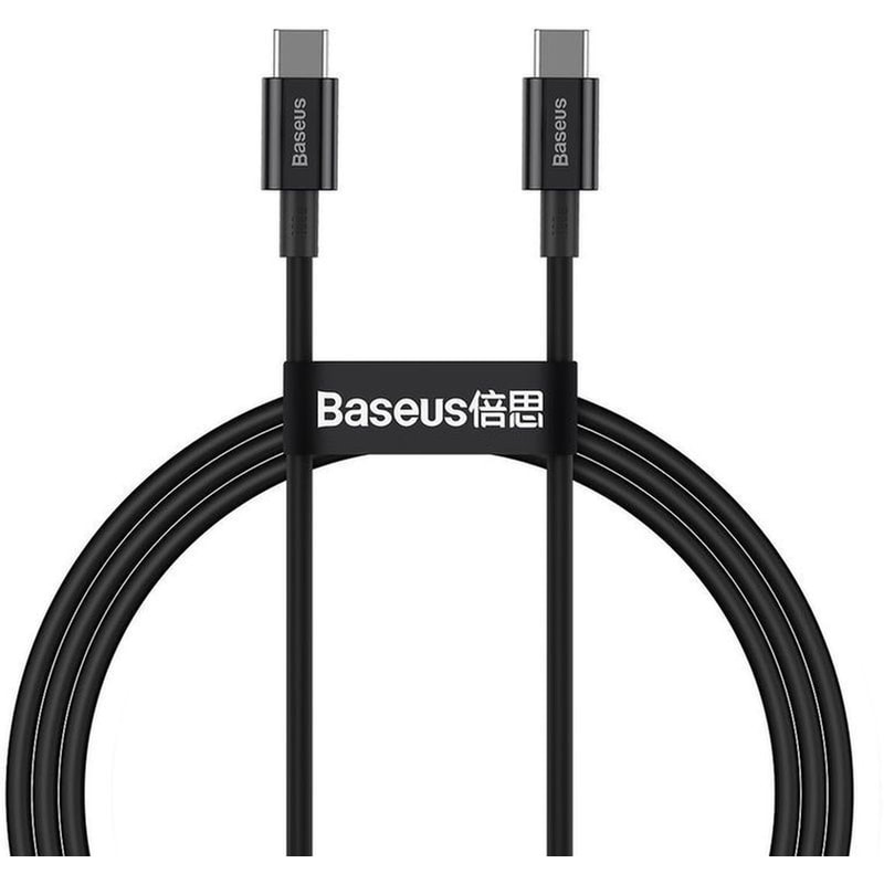 BASEUS Baseus Superior Series Cable USB-C to USB-C 100W 1m - Μαύρο