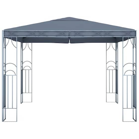 Κιόσκι Vidaxl Ατσάλι με Φώτα 300x300cm - Ανθρακί image 3