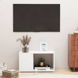 Έπιπλο Τηλεόρασης VidaXL από Μοριοσανίδα 60x24x32cm - Λευκό