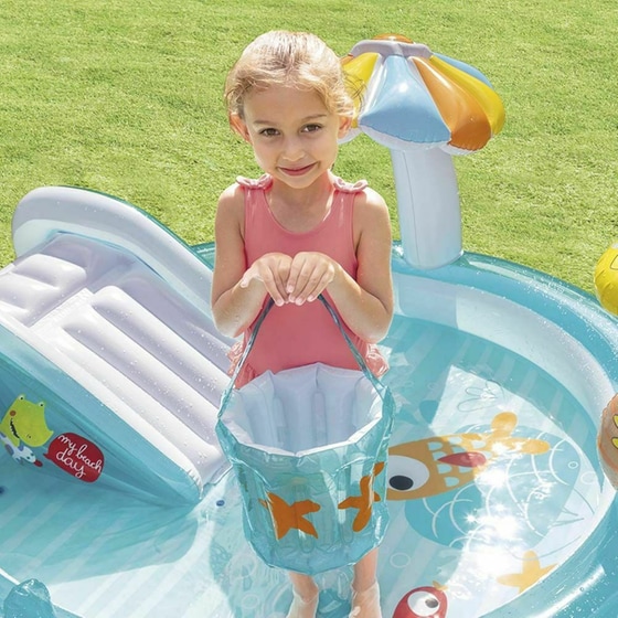 Φουσκωτή Παιδική Πισίνα Intex Παιδότοπος Fishing Fun Play Center 48Lt - Πολύχρωμη image 10