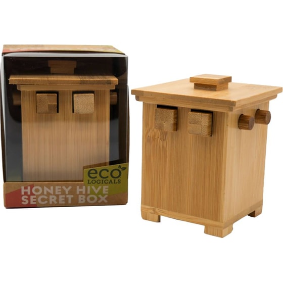 Eco Logicals Γρίφος Ξύλινος Honey Hive Secret Box image 0