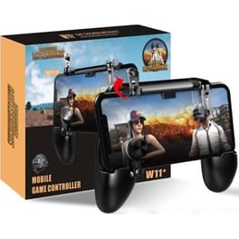 W11 Pubg Gamepad Ασύρματο για Android με Υποστήριξη Βάσης για Κινητό Μαύρο