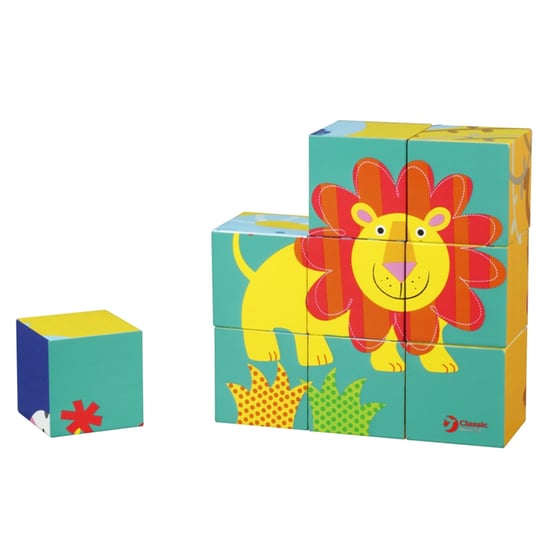 Classic World Ξύλινο Παιχνίδι Wild Animal Block Puzzle image 0