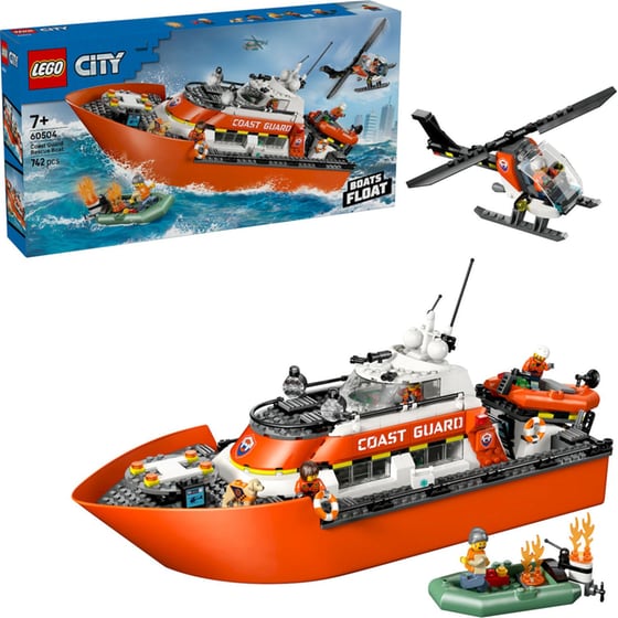 LEGO® City Coast Guard Rescue Boat & Helicopter (60504) image 2
