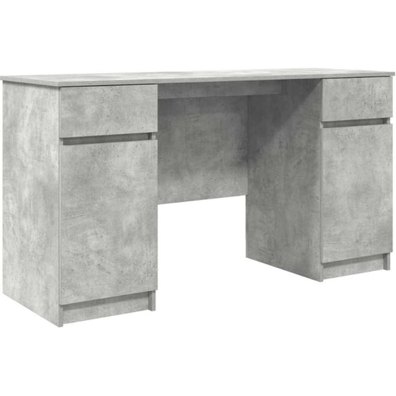 Γραφείο VidaXL από Επεξεργασμένο Ξύλο 140x49x76 cm - Γκρι Σκυροδέματος image 0