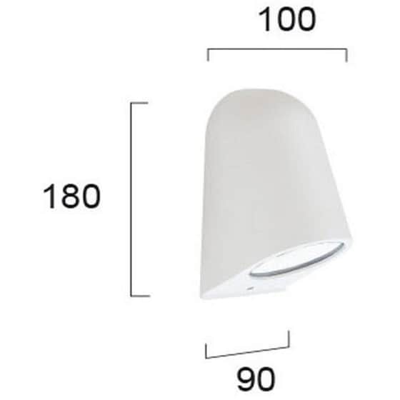 Απλίκα Viokef Hydra 4136201 από Αλουμίνιο - Λευκή image 1