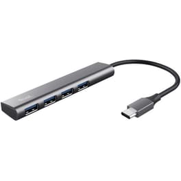 Trust Halyx USB Hub 4 σε 1 USB-C - Ασημί