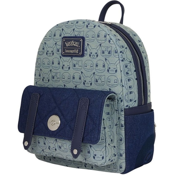 LOUNGEFLY POKÉMON FAUX DENIM MINI BACKP image 2