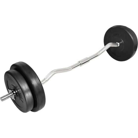 Σετ Στραβόμπαρα Φ25mm 5kg VidaXL 90373 120cm με 4 Δίσκους Βαρών 25kg και 2 Κολάρα image 3