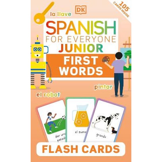 Spanish for Everyone Junior First Words Flash Cards image 0