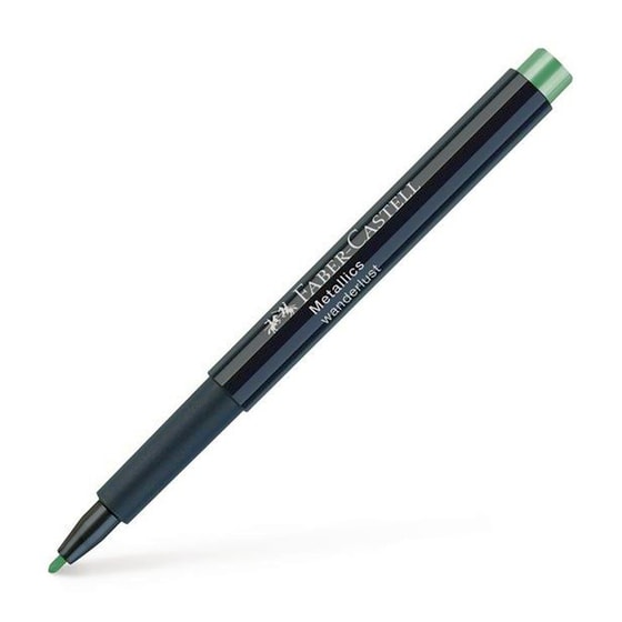 Μαρκαδόρος Faber Castell Μεταλλικός Πράσινο image 1