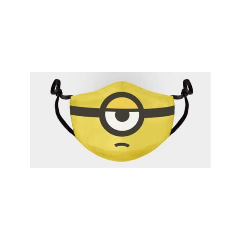 DIFUZED Υφασμάτινη Μάσκα Προσώπου Difuzed Minions Logo - Κίτρινο