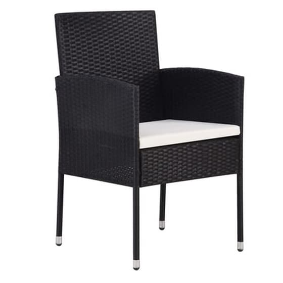 Vidaxl Σετ Τραπεζαρίας Κήπου 5 Τεμαχίων Μαύρο image 5