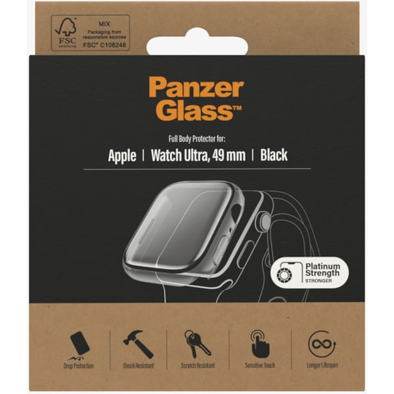 Προστασία Οθόνης PanzerGlass Full Face Tempered Glass για Apple Watch Ultra 49mm image 4