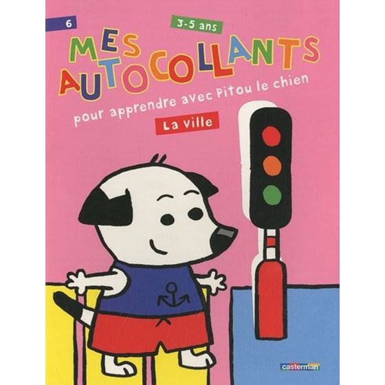Mes Autocollants Pour Apprendre Avec Pitou Le Chien : La Ville image 0