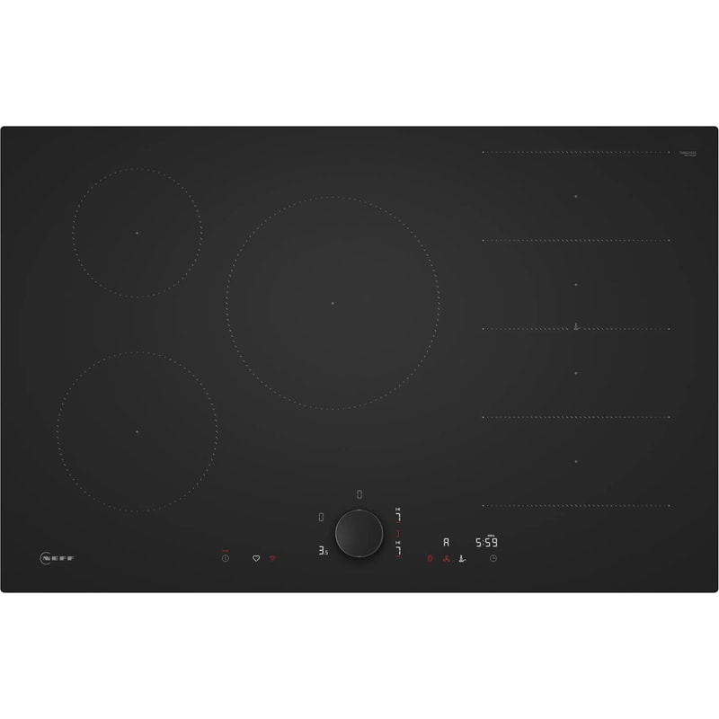 NEFF T68NUV4A0 80 cm Μαύρο Εστία Επαγωγική Αυτόνομη