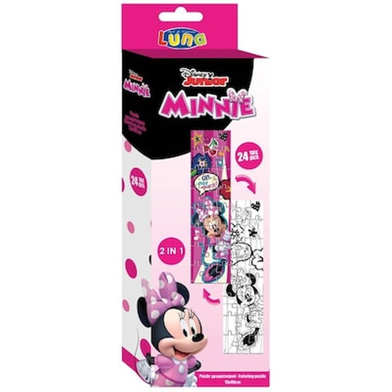 Puzzle Χρωματισμου Πυργος 2 Οψεων 24tem 12,7×47,7εκ Minnie