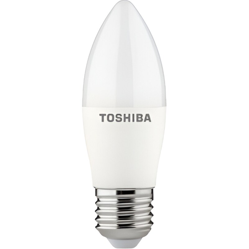 Λάμπα LED Toshiba C37 E27 8W 3000K - Θερμό Λευκό