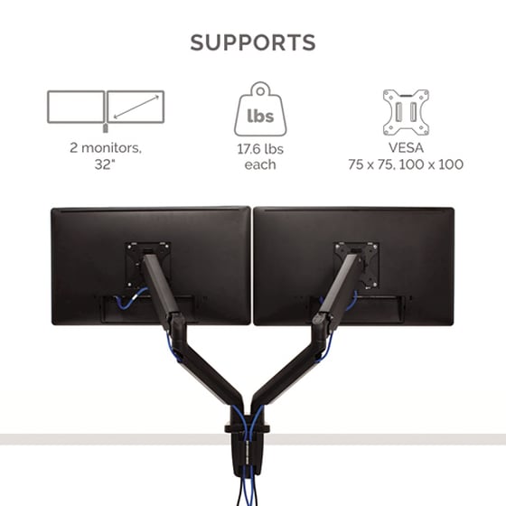 Βραχίονας οθόνης Fellowes Platinum Series Dual Monitor Arm image 3