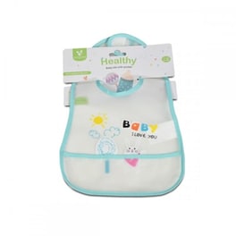 Σαλιάρα Βaby Bib Healthy Με Συλλέκτη Τροφίμων Blue Cangaroo 3800146266165