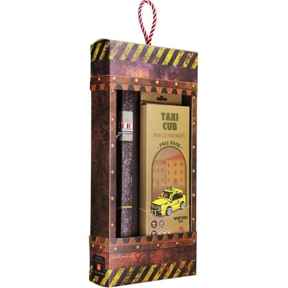Λαμπάδα&nbsp;Synchronia&nbsp;Μοντέλο&nbsp;Ξύλινο&nbsp;Pull&nbsp;Back&nbsp;Taxi image 2